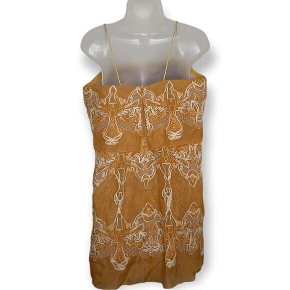 BCBGMaxAzria Runway Samantha Dress in Hazel Yellow sz 12 - Picture 6 of 10